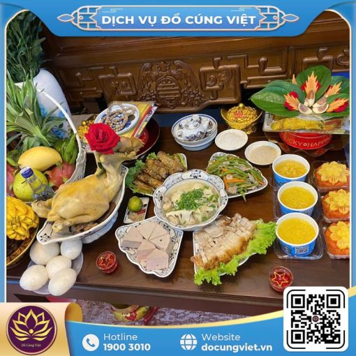 Mâm cúng rằm gia tiên