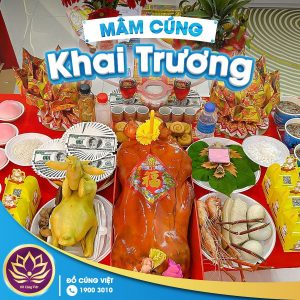 mâm cúng khai trương